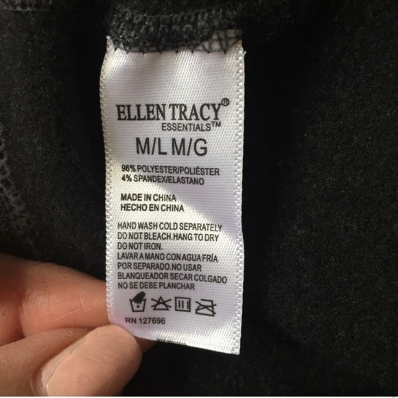 Ellen Tracy Tights Dark Gray size M - Picture 3 of 4